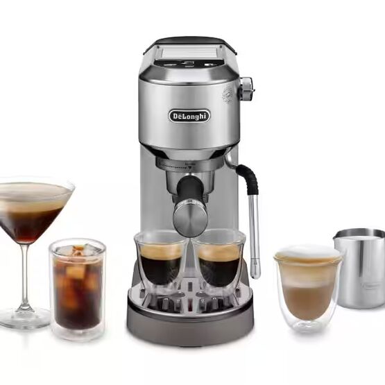 DELONGHI DL0892 Dedica Duo Manual Espresso Machine - Silver