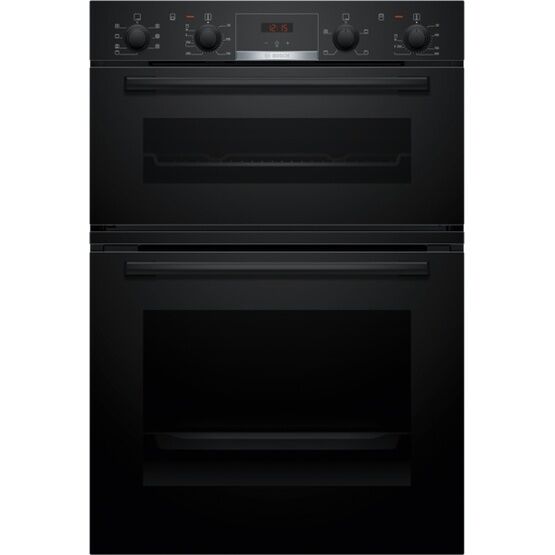 BOSCH MBA533BB3B Series 4 Built-in 60cm Double Oven - Black
