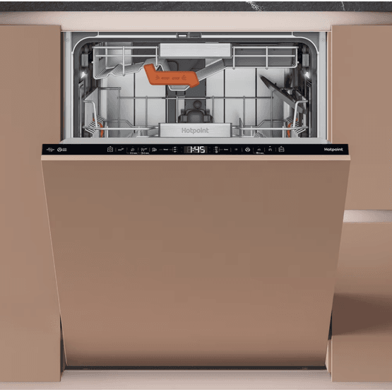 HOTPOINT H8IA115M4TUSUK 60cm 15 Place Built In Dishwasher Black Trim
