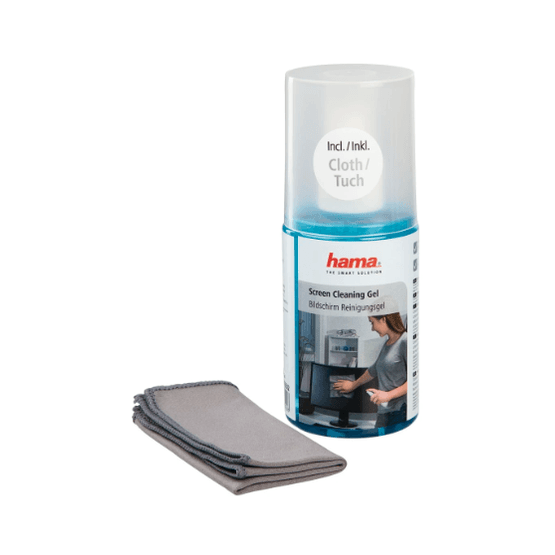 HAMA 00078302 Screen Cleaning Gel, 200ml, Microfibre Cloth Included
