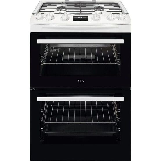 AEG CGX6130ACW 60cm Gas Double Cooker White