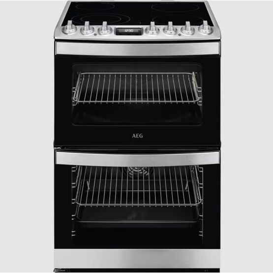 AEG CCB6741ACM 6000 SteamBake Electric Ceramic Cooker Stainless Steel