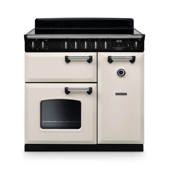 RANGEMASTER CL90EIPPCR/CM1 Classic 90cm Induction Pale Cream/Chrome
