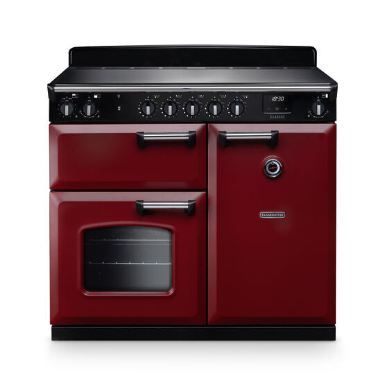 RANGEMASTER CL100EIPBOR/CM1 Classic 100cm Induction Bordeaux/Chrome