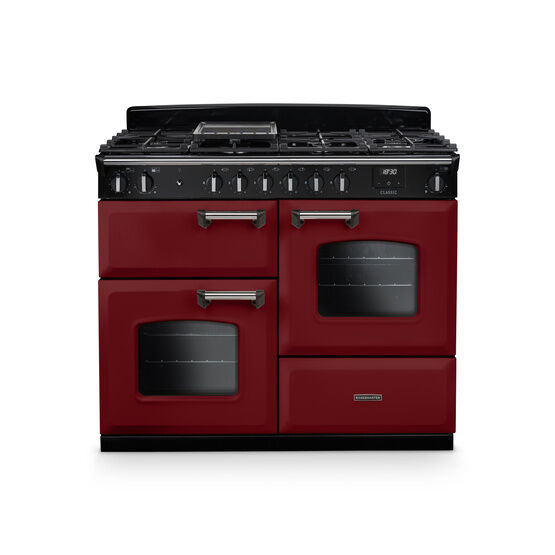 RANGEMASTER CLO110DFPBOR/CM1 Classic OC 110cm Dual Fuel Bordeaux/Chrome